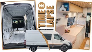 VAN CONVERSION TIMELAPSE  full van build  DIY Camper Ausbau in 15 Minuten [upl. by Carlie36]