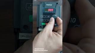 1 Teco inverter factory setting terminal FWD REV command Ferquency set عربي [upl. by Gronseth]