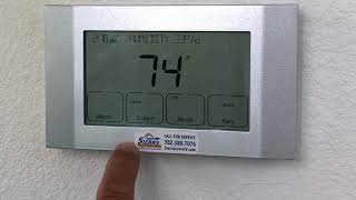 How to Program Your Nexia Trane XR 724 Thermostat [upl. by Pavia515]