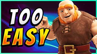 300 TROPHIES in 30 MINUTES NO SKILL GIANT GRAVEYARD 🏆 — Clash Royale [upl. by Niko768]