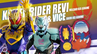 Animation Kamen Rider Revi Volcano Rex amp Vice Barid Rex Genome  リバイボルケーノレックス amp バイス バリッドレックスゲノム [upl. by Ramon]