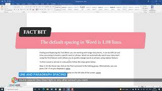 Editing in Microsoft Word 2016  Chapter 3  Concept IT  4 [upl. by Braeunig178]