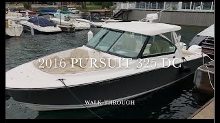 32  2016 Pursuit 325 DC WalkThrough [upl. by Phares822]