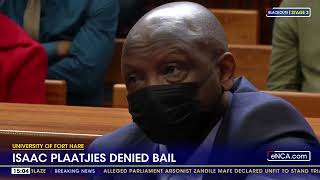 Isaac Plaatjies denied bail [upl. by Fablan]