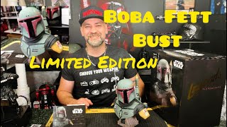 Mandalorian Boba Fett 12 Scale Bust Legends in 3 Dimensions Limited Edition Star Wars Review [upl. by Hathaway278]