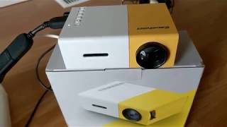 YG300 Mini LED Video Projector  Lets test it out [upl. by Ahseat]