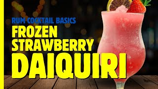 The EASIEST way to make a Frozen Strawberry Daiquiri [upl. by Annekahs]