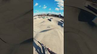 Challenging Curved Ledge Grind on my Scooter Biggest Skatepark in America [upl. by Higley]