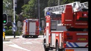 Brandweer Velsen prio 1 vanaf Kazerne VelsenZuid [upl. by Leonteen]