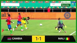 AFCON 2022 Gambia vs Mali 1  1 Goals and Highlights [upl. by Neelak395]