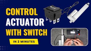 How to connect Switch Double Pole Double Throw to Control Actuator [upl. by Ennairb]