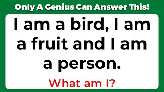 ONLY A GENIUS CAN ANSWER THESE 10 TRICKY RIDDLES  Riddles Quiz  Part 3 [upl. by Whitney]