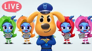 🔴LIVE  Antels Rescue Mission  Police Cartoon  Kids Videos for Kids  Sheriff Labrador [upl. by Aeslehc559]