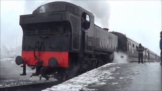 SVR Spring Steam Gala 2013  34007 Wadebridge and 1501 at Kidderminster [upl. by Yaner219]