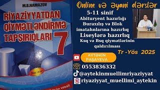 Modullu ve ikiqat berabersizliklerBvariantıNamazov qiymetlendirme 7 ci sinif [upl. by Annas]