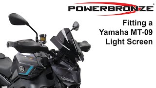 Fitting a Light Screen to the 2024 Yamaha MT09 [upl. by Zacarias602]