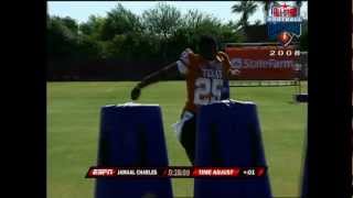 Former Texas RB Jamaal Charles highlight from 2008 AllStar Football Challenge [upl. by Gaylor42]