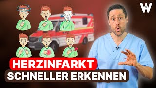 Herzinfarkt sofort erkennen Auf diese Symptome sollten Sie achten Typische Anzeichen amp Erste Hilfe [upl. by Elyr808]