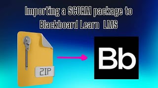 Importing a SCORM package to Blackboard Learn LMS [upl. by Zeba]