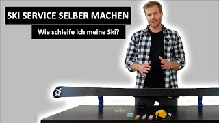 Ski Kante schleifen  Skiservice selber machen  DIY Tutorial [upl. by Nyrhtak]