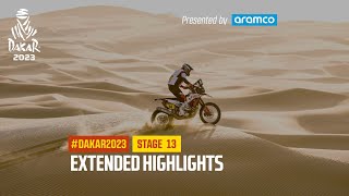 Extended highlights of Stage 13 presented by Aramco  Dakar2023 [upl. by Assirrac]