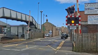 Camborne station level crossing Cornwall [upl. by Semmes832]