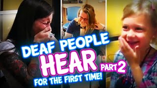 People Hearing for the First Time Part 2 Deaf amp Hearing Impaired Get Cochlear Implants [upl. by Anirret299]