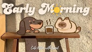 Early Morning Coffee Lofi ☀️1 Hr Song ☕lofi chill【Cute lofi music mix】 🥞 studyaestheticchill [upl. by Reiss]