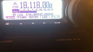 F4WBU nice QSO with M7AMTP radioamateur From England on 17 meter  18 mhz SSB 100W [upl. by Terryl]