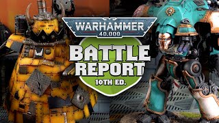 Orks vs Imperial Knights Warhammer 40k 10th Edition Battle Report Ep 14 [upl. by Lomasi68]