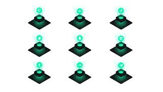 Social icon isometric 3d rotation Lottie JSON animation [upl. by Sheeran]