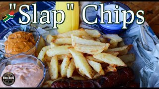 How to make Traditional quotSlapquot Chips Recipe  South Africas King of Fast Food  Mzanzi Cooking [upl. by Nylcoj]