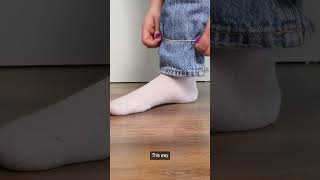 Simple and quick way to shorten your pants No cutting or sewing required [upl. by Aihsek206]