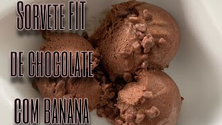 Sabores do mundo  Sorvete Fit de Chocolate com Banana [upl. by Frieder]