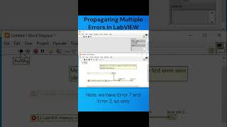 Ep012 Propagating Multiple Errors in LabVIEW labview [upl. by Aiyt784]