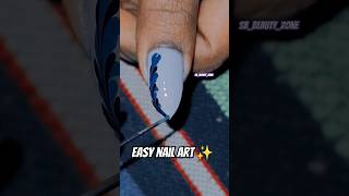 Unique nail art for beginners school college girl trending nails easy explore shorts diy fyp [upl. by Ative]