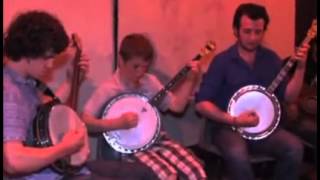 Ulster Fleadh 2014 Stephen McKee Patrick Treacy and Tomas Quinn on Banjos [upl. by Zephan]