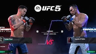 UFC 5  SLUGFEST  Dustin Poirier Vs Tony Ferguson FULL FIGHT GAMEPLAY PS5 [upl. by Ohnuj]