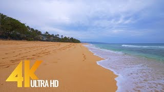 4K Virtual Walk along Sunset Beach Oahu Hawaii  2 Hours video [upl. by Nylram930]