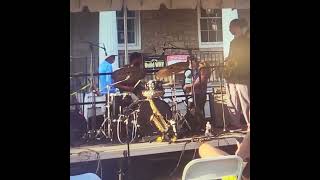 Lewiston jazz fest drum solo aug 25 2024 [upl. by Aicnorev]