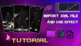 How to Import Xml to alight motion and use beat effect Tutorial 💥 Free fire New Tutorial Video [upl. by Eunice]