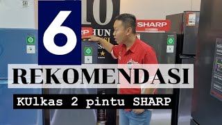 Rekomendasi Kulkas 2 Pintu Terbaik Sharp Terlaris Harga Mulai 2 jt an Aja [upl. by Bolling]