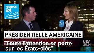 Présidentielle américaine  quottoute lattention se porte sur les Étatsclésquot • FRANCE 24 [upl. by Ahsina]