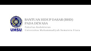 Bantuan Hidup Dasar BHD pada Dewasa  dr Andri YunafriMKedAnSpAn [upl. by Colier]