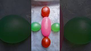 🔴🟣Pinked colour big papaya water balloons pop reverse asmr shortvideo ❤️❤️💕💕 [upl. by Lhok522]