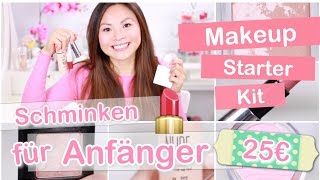 MAKEUP STARTER KIT für 25€  SCHMINKEN FÜR ANFÄNGER TIPPS  Mamiseelen [upl. by Ettenil696]