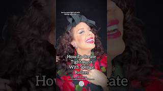 How To Create Tight Curls With Sponge Rollers [upl. by Parthenia920]