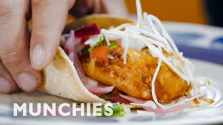 How To Make Crispy Baja Fish Tacos [upl. by Leahpar]