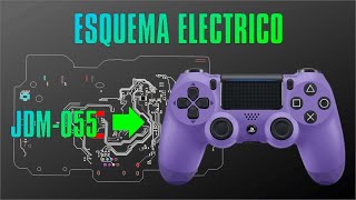 ESQUEMATICO CONTROL PS4 JDM 055 [upl. by Anirtac]