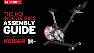 Keiser M3i Indoor Stationary Bike Assembly Guide [upl. by Weeks829]